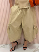 Bermuda parachute 7/8 beige