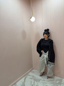 Pantalone cargo compreso di cinta