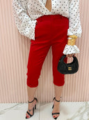 Panta/Leggings capri rosso