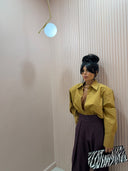 Camicia spallina senape