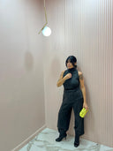 Coordinato Essential in lana grigio