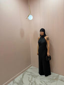 Maxi dress amanda satin black