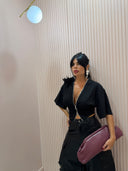 T-shirt zip nera