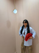 Camicia oversize azzurra