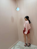 Camicia velata rosa