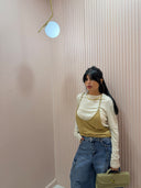 Maglia double beige