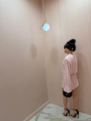 Dress chemisier pois rosa