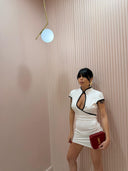 Dress mini coreana bianco