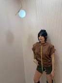 Shorts bottoni verde