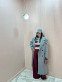 Cappotto doppiopetto grigio