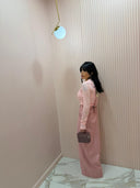 Pantalone con riprese rosa