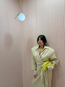Dress a portafoglio beige