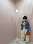 Giacca con alamari in denim