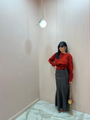 Pull Neve Rosso con Cinta