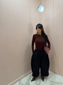 Maglia bottoncini bordeaux