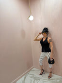 Leggings capri polka dots