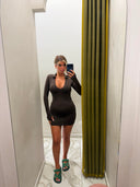 Dress marrone