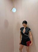 Dress mini coreana nero