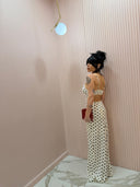 Dress satin pois