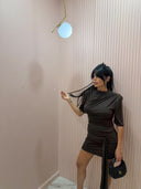 Mini dress Night club marrone