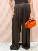 Pantalone morbido marrone