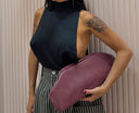 Borsa bordeaux lunga morbida
