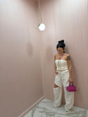 Coordinato denim bianco by Lumina
