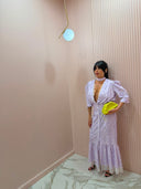 Dress Ginevra fiori lilla