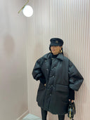 Piumino oversize black