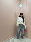 Jeans legato alla caviglia