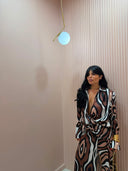Dress Emily marrone