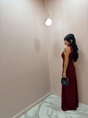 Maxi dress soraya Bordeux
