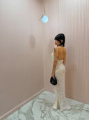 Dress mirage pizzo panna