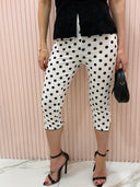 Leggings capri polka dots