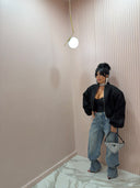 Jeans baggy lacci