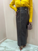 Gonna Ecopelle Dark Brown