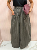 Pantalone righe ballon
