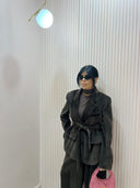 Tailleur velluto marrone