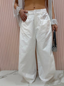 Pantalone ampio bianco