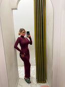 Dress lungo bordeaux