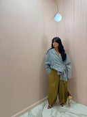 Kimono denim paillettes