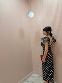 Dress midi pois