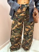 Pantalone cargo mimetico