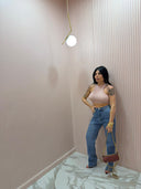 Canotta crop halter rosa