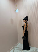 Dress con dettaglio al collo black
