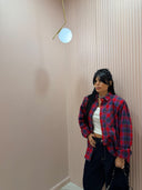 Camicia quadri red and blue