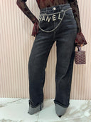 Jeans palazzo dark