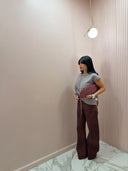 Jeans animalier rosso