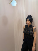 Gilet Corea in pizzo nero