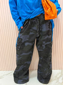 Pantalone cargo bluette mimetico